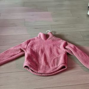 Small, cropped, fleece turtle neck sweater from target